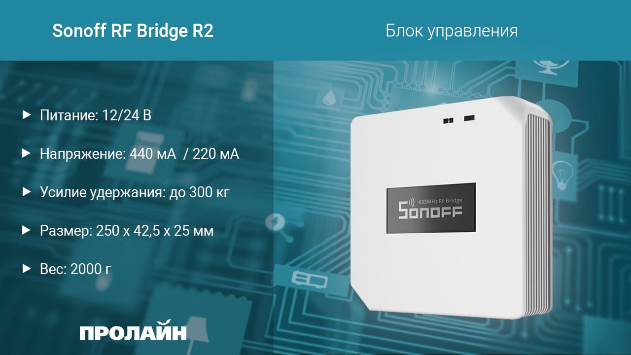 Блок управления Sonoff RF Bridge 433