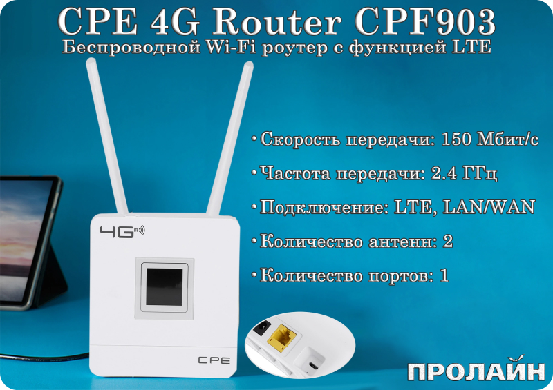 Беспроводной выключатель Proline HT-W4WS06M