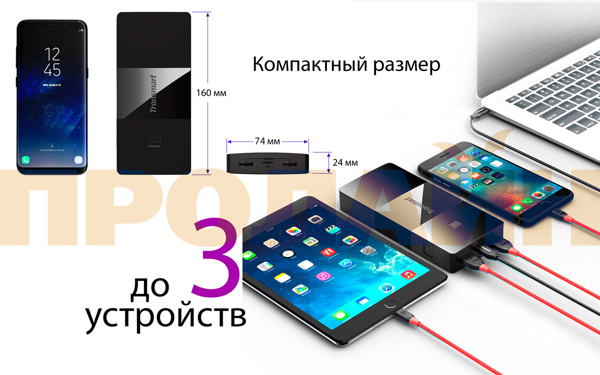 Внешний аккумулятор Tronsmart Brio PBD20 B