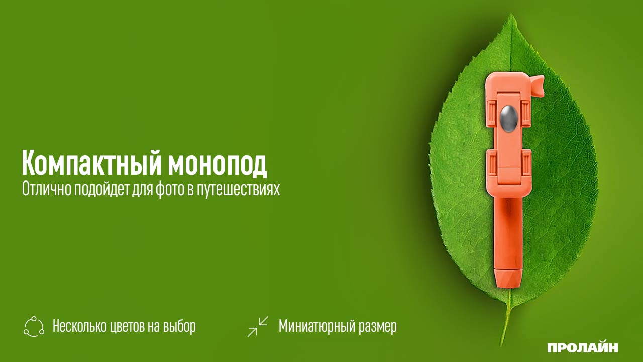 Монопод для селфи iCanany RK-Mini2 Green