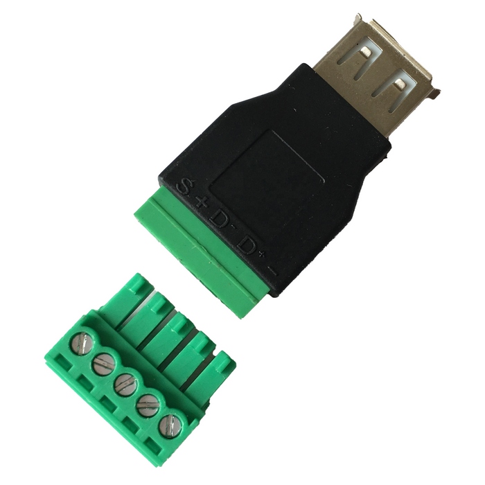 Разъем USB-ANYTYPE м USB2.0 клемник