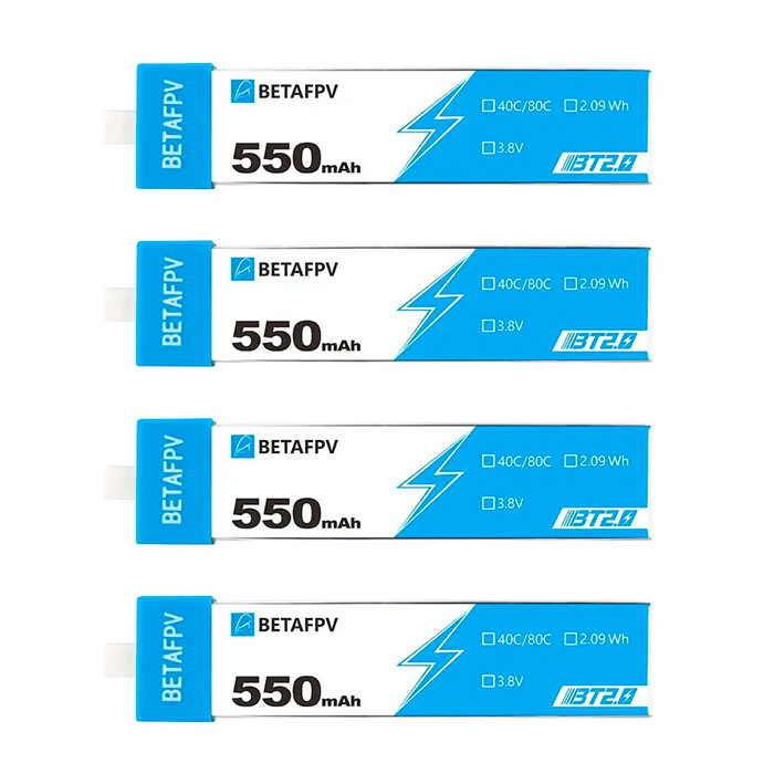 BetaFPV Cetus Pro Kit, 4pcs 550mAh Battery, Charger