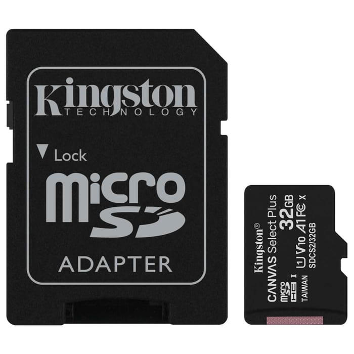 32Gb microSD HC-I1 C10 Kingston с адаптером