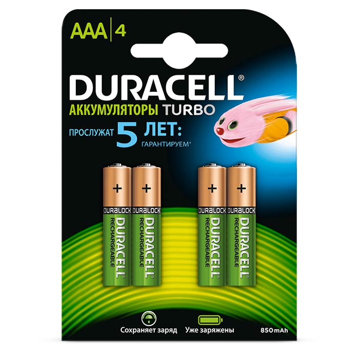 Duracell DX2400 HR03-4BL AAA 850mAh