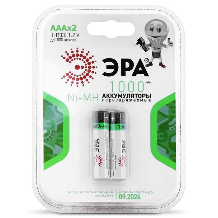 ЭРА HR03-2BL AAA 1000mAh