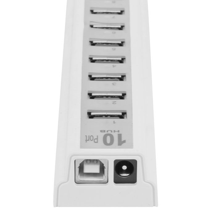 USB HUB 10P White