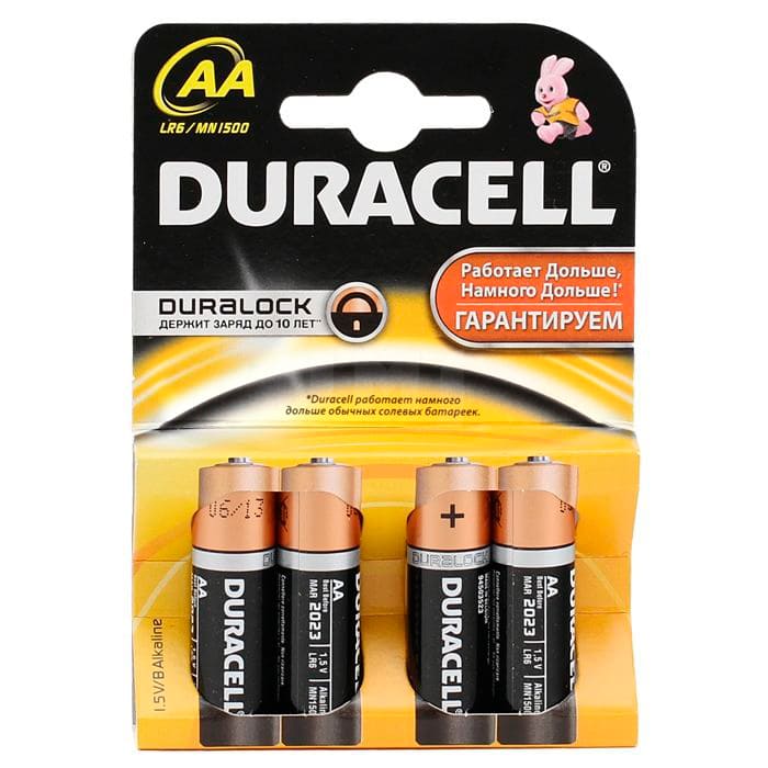 Duracell Basic AA LR6/MN1500 4шт.