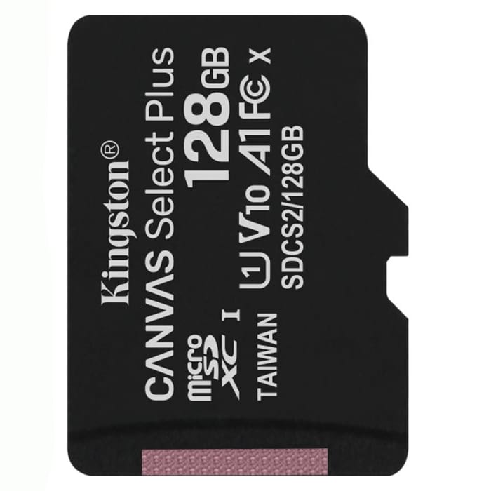 128Gb microSD C10 Kingston с адаптером