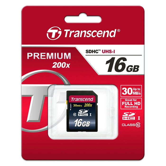 16Gb SDHC C10 Transcend