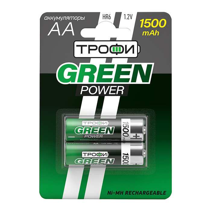 Трофи HR6-2BL 1500mAh GREEN POWER