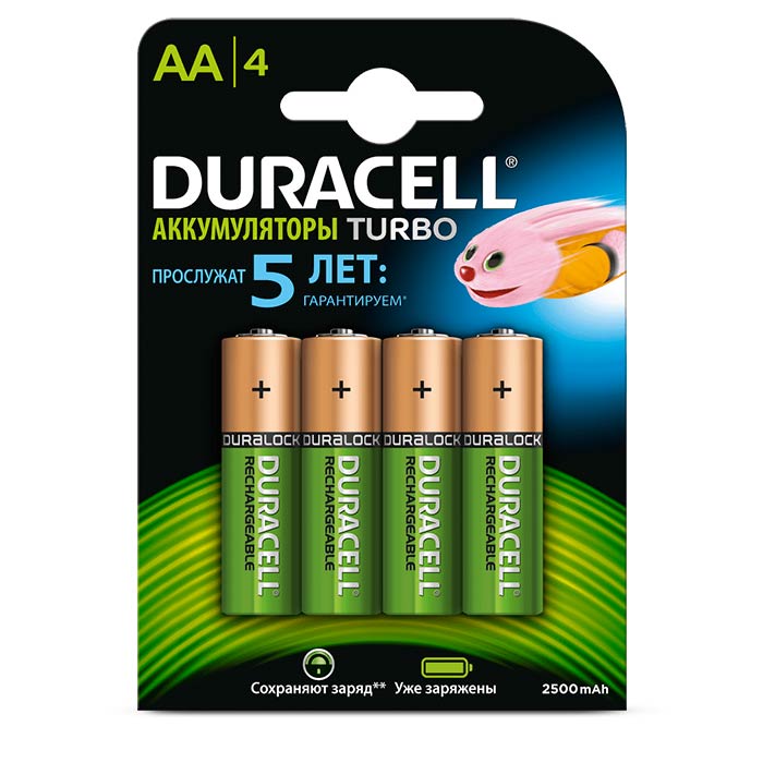 Duracell DX1500 HR6-4BL AA 2400mAh