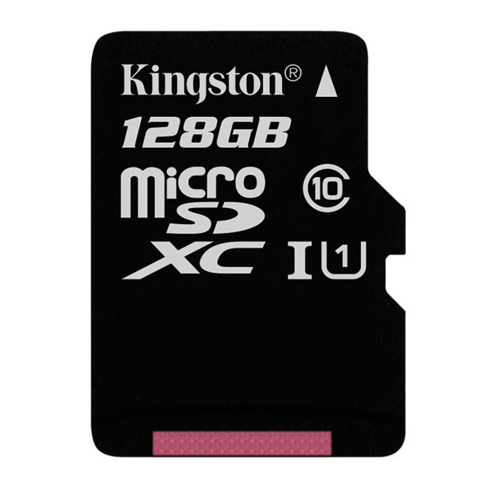 128GB microSDXC C10 Kingston +адаптер