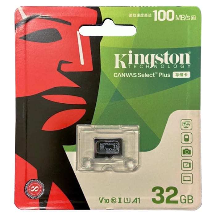 32Gb microSD HC-I1 C10 Kingston с адаптером